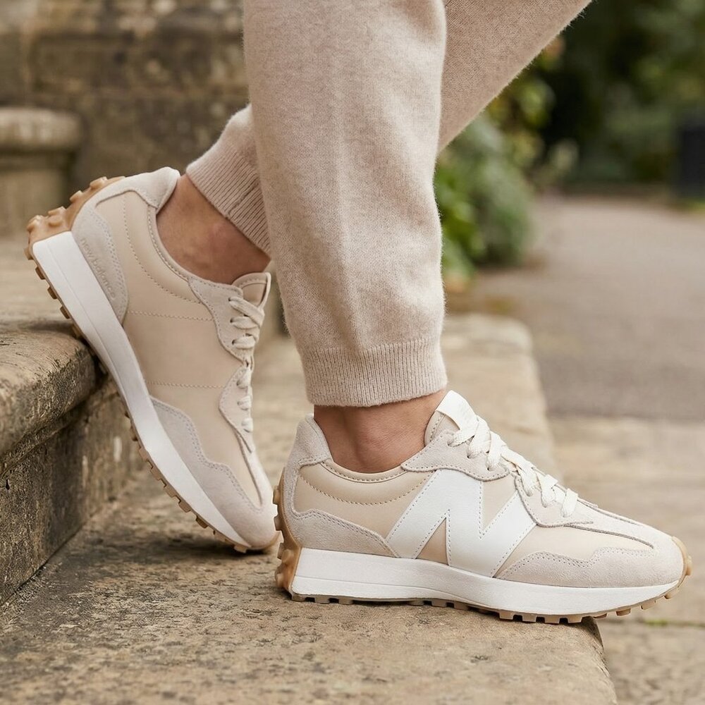 New Balance 327 Casual Women's Sneakers Shoes Bisque Desert Clay size 7.5